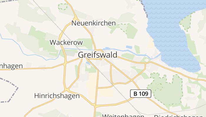 Greifswald online kaart
