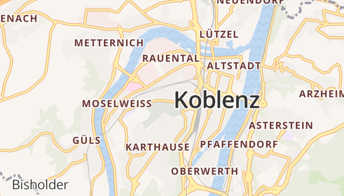 Koblenz online kaart