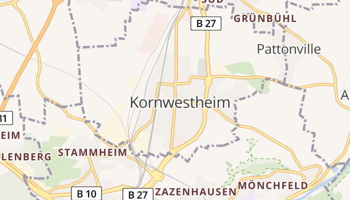 Kornwestheim online kaart