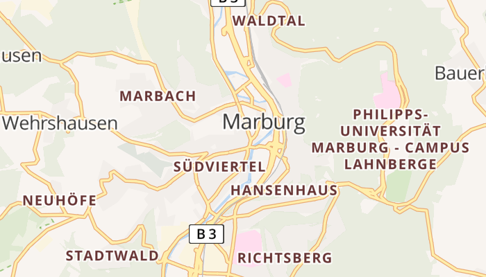 Marburg online kaart
