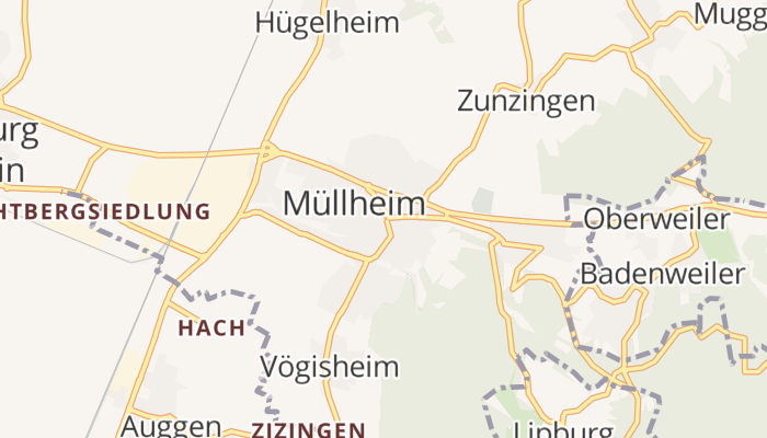 Müllheim online kaart