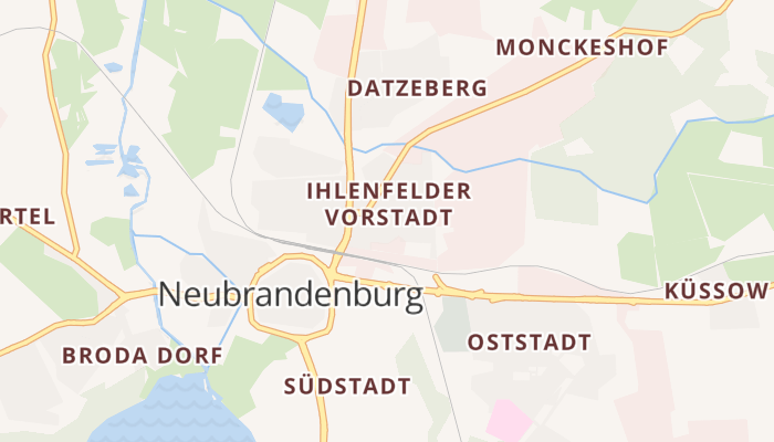 Neubrandenburg online kaart
