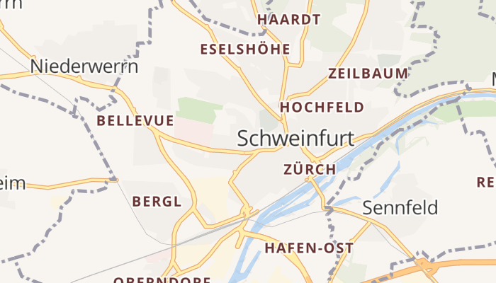 Schweinfurt online kaart
