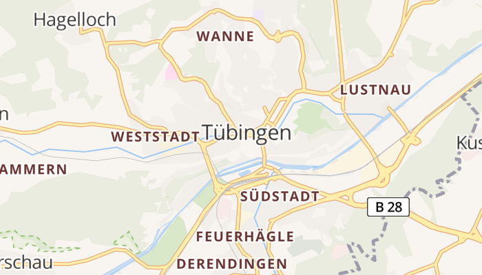 Tübingen online kaart