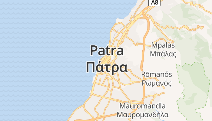 Patras online kaart
