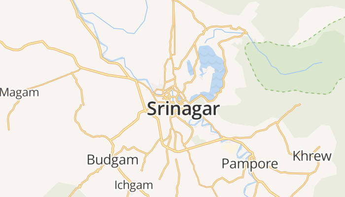 Srinagar online kaart