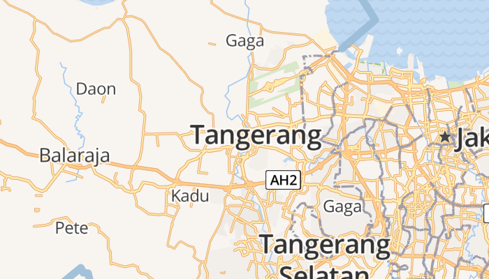 Tangerang online kaart