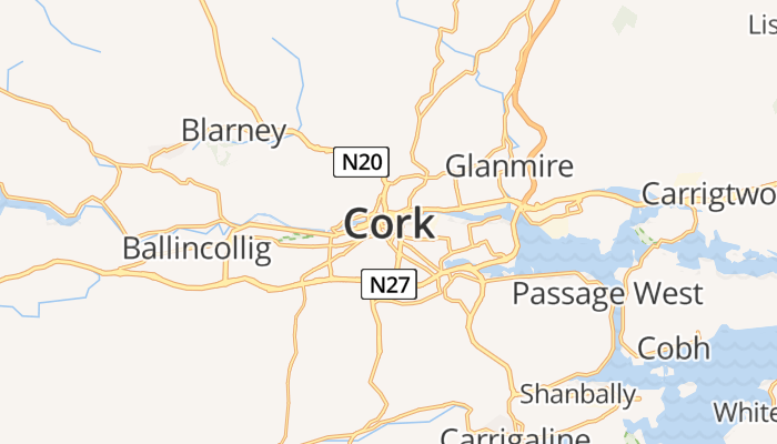 Cork online kaart