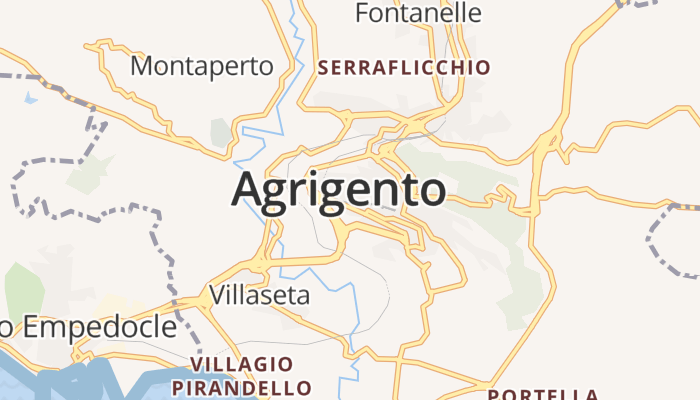 Agrigento online kaart