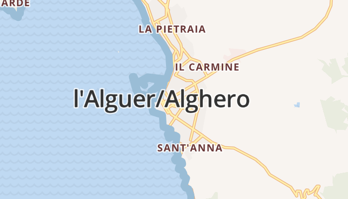 Alghero online kaart
