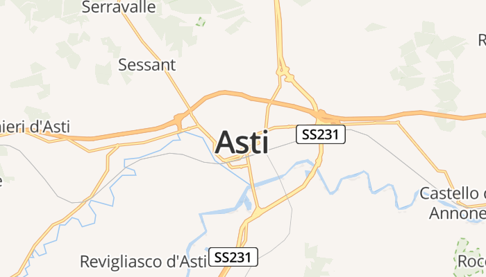 Asti online kaart