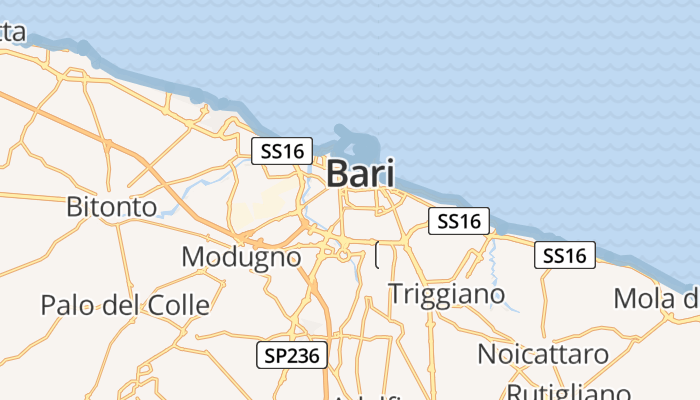 Bari online kaart