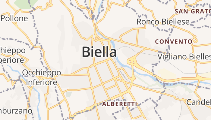 Biella online kaart