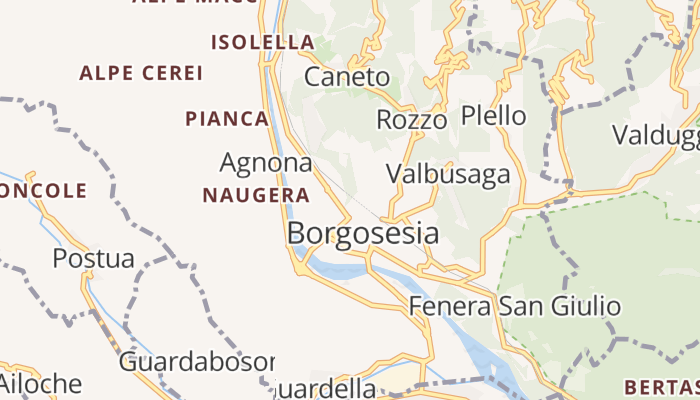 Borgosesia online kaart