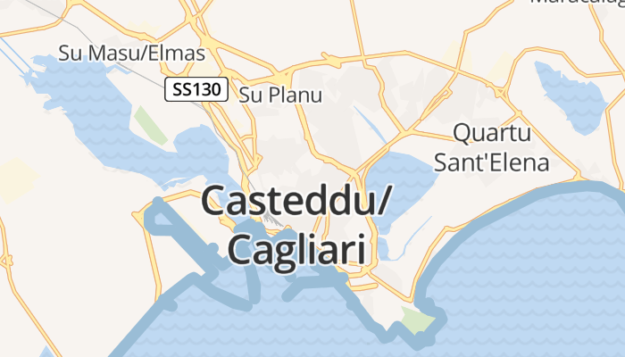 Cagliari online kaart