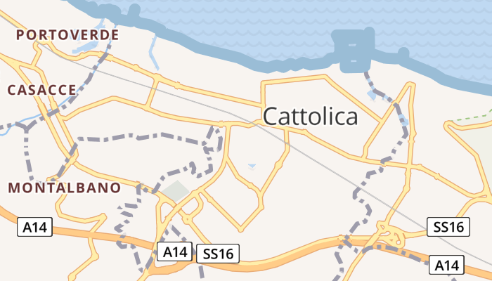 Cattolica online kaart