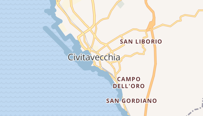Civitavecchia online kaart