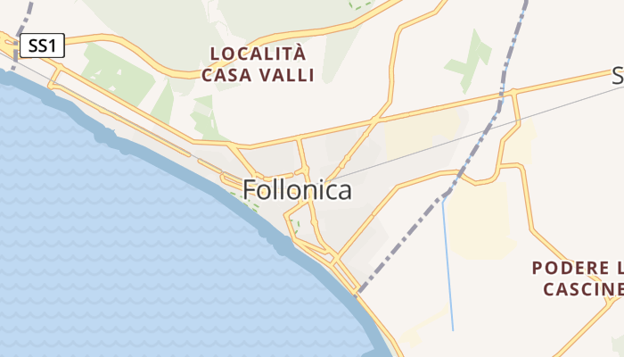 Follonica online kaart