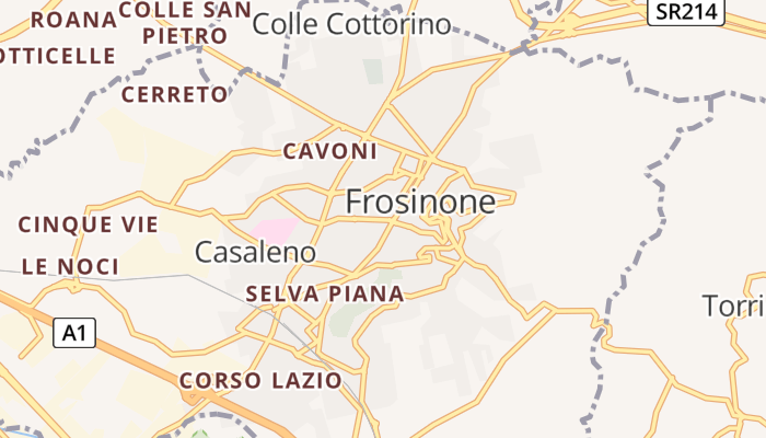 Frosinone online kaart