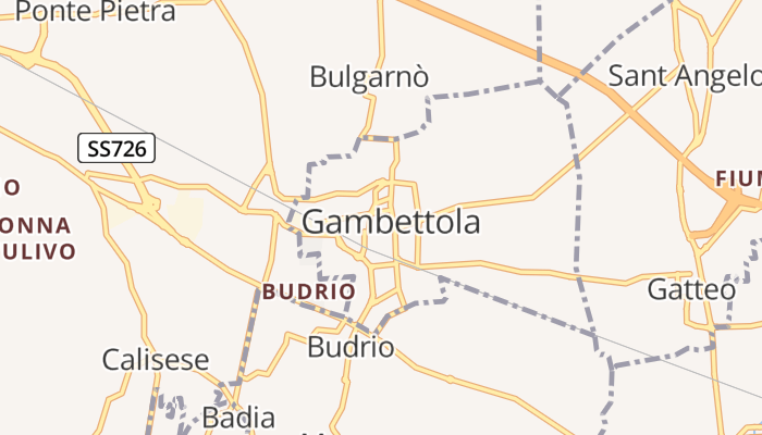 Gambettola online kaart