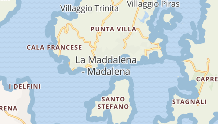 La Maddalena online kaart
