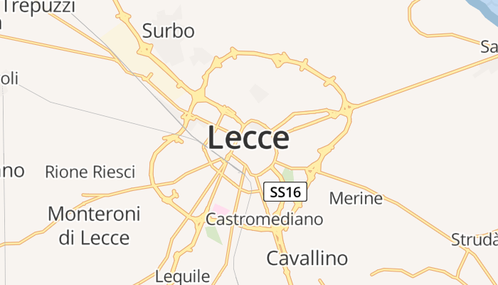Lecce online kaart