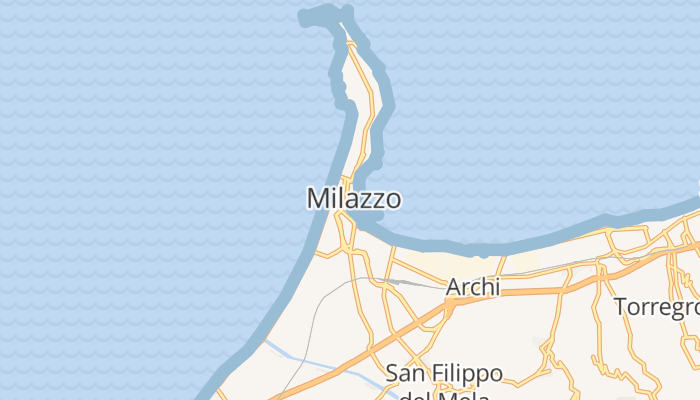 Milazzo online kaart