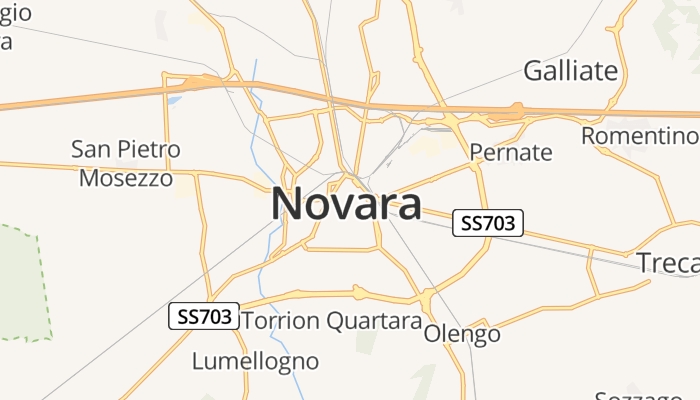 Novara online kaart