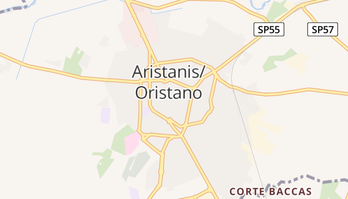 Oristano online kaart