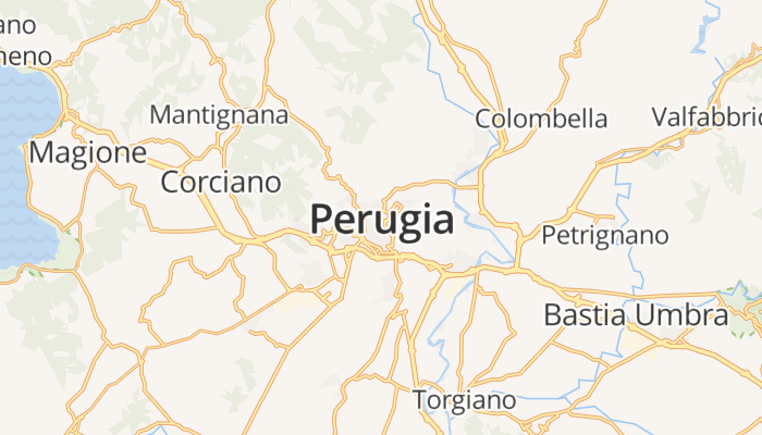 Perugia online kaart