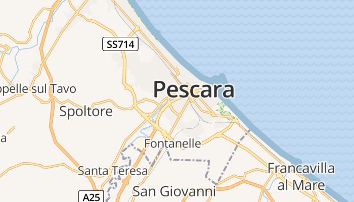 Pescara online kaart