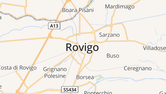 Rovigo online kaart