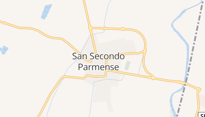 San Secondo Parmense online kaart