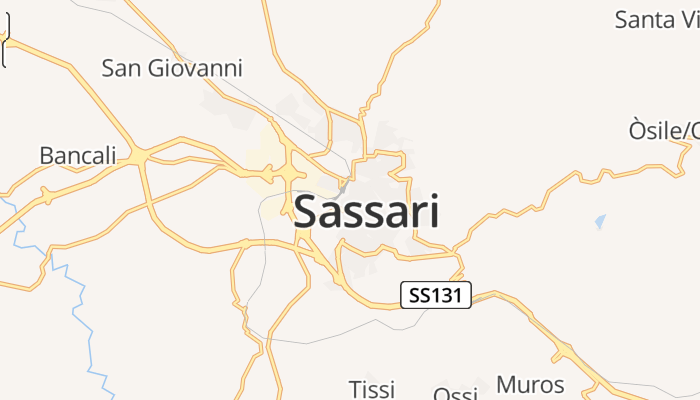 Sassari online kaart