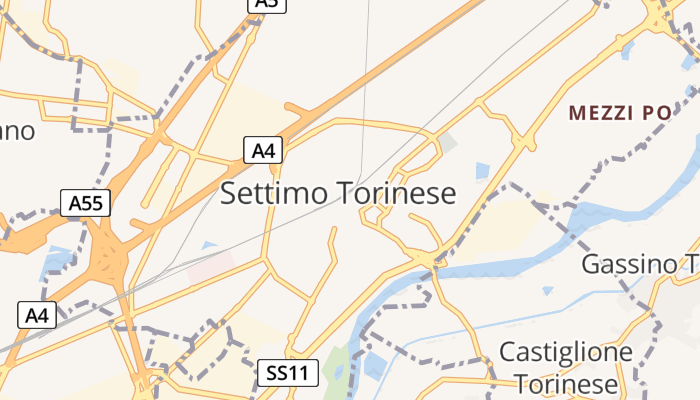 Settimo Torinese online kaart