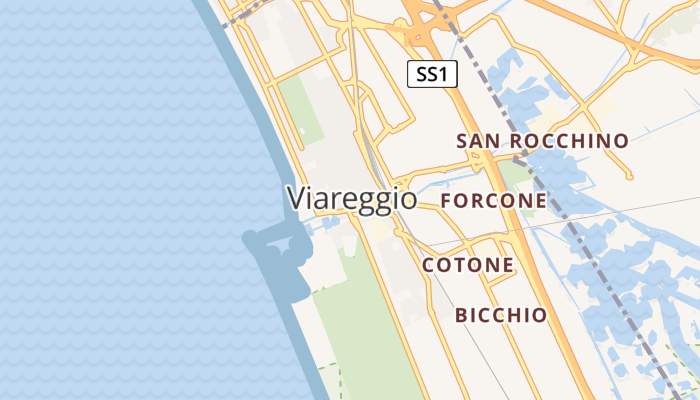Viareggio online kaart