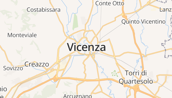 Vicenza online kaart