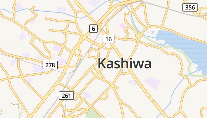 Kashiwa online kaart