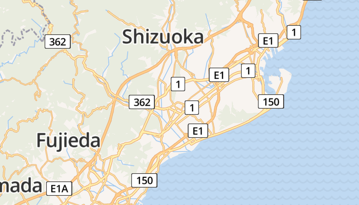Shizuoka online kaart