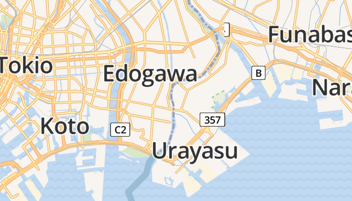 Urayasu online kaart