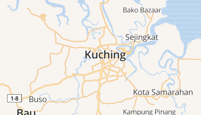 Kuching online kaart