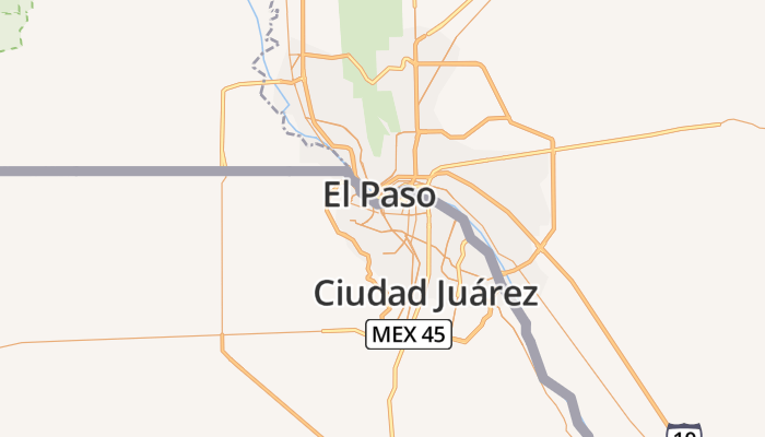 Ciudad Juárez online kaart