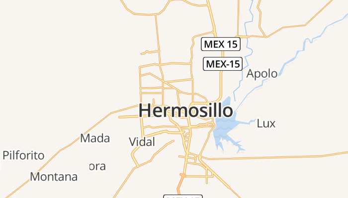Hermosillo online kaart