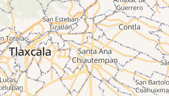 Tlaxcala de Xicoténcatl online kaart