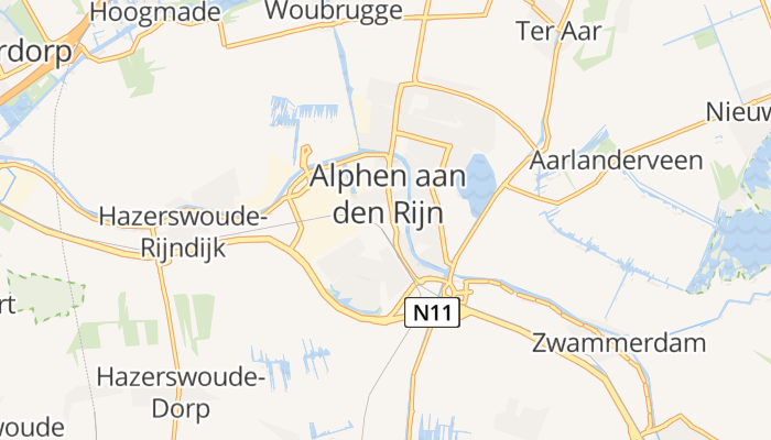 Alphen aan den Rijn online kaart