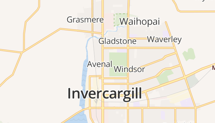 Invercargill online kaart