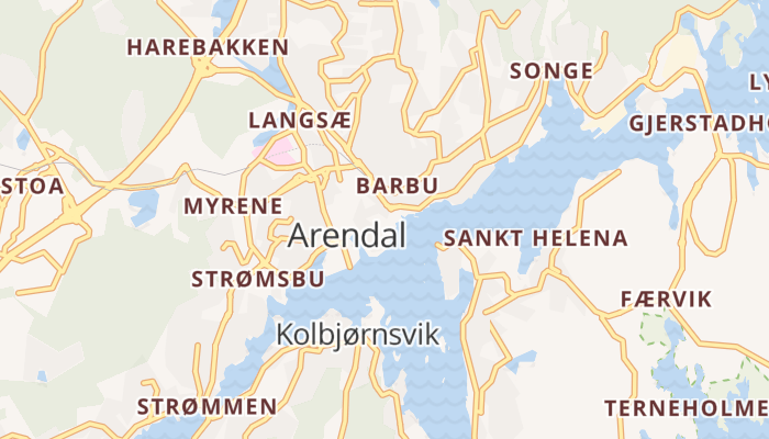 Arendal online kaart