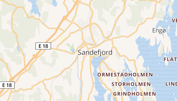 Sandefjord online kaart