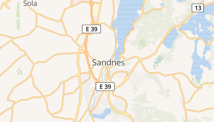 Sandnes online kaart
