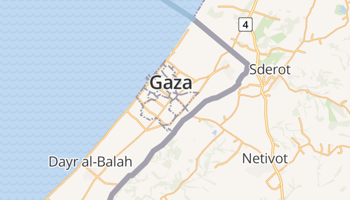 Gaza online kaart